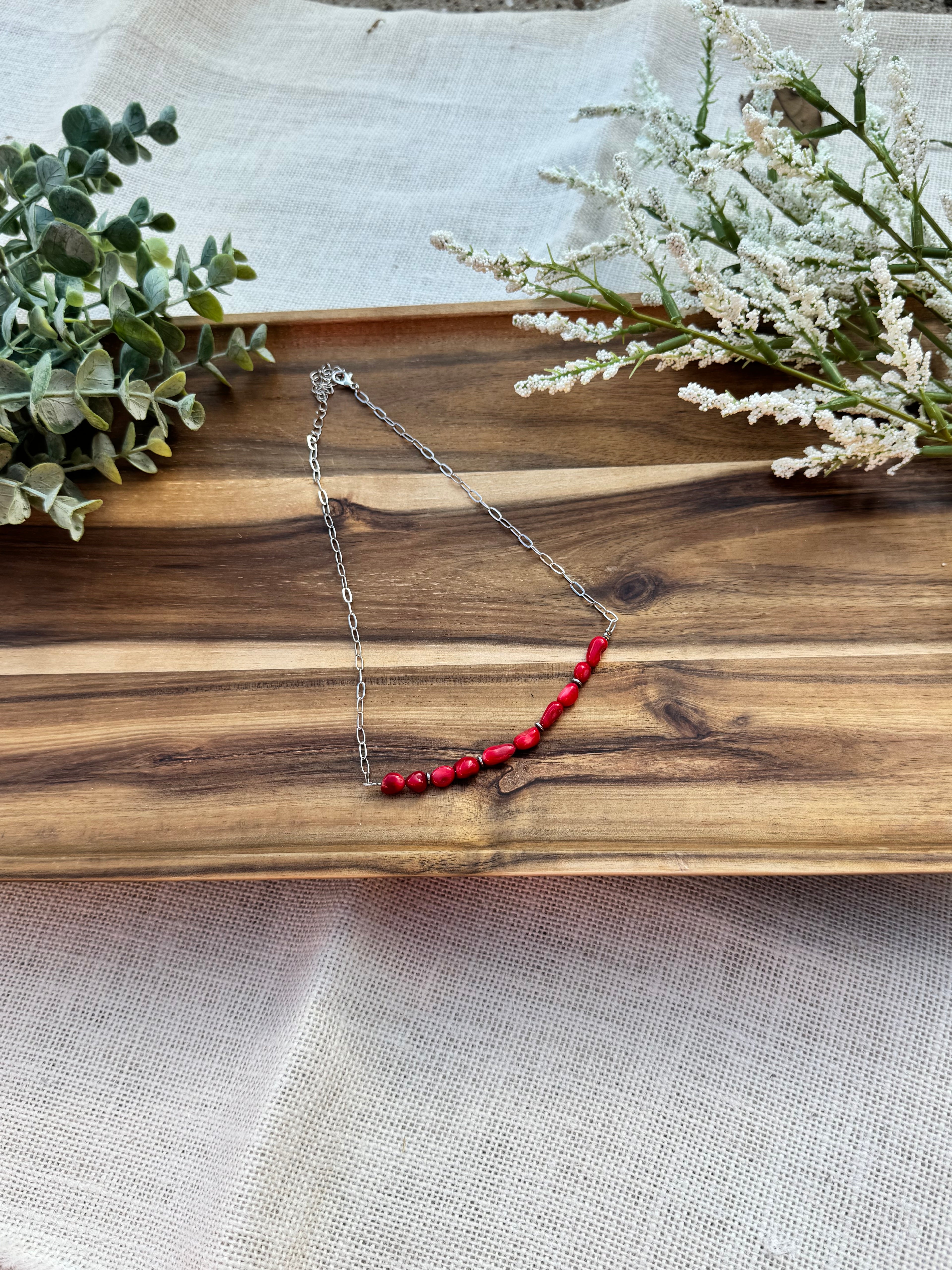 Dyed Coral Paperchain
