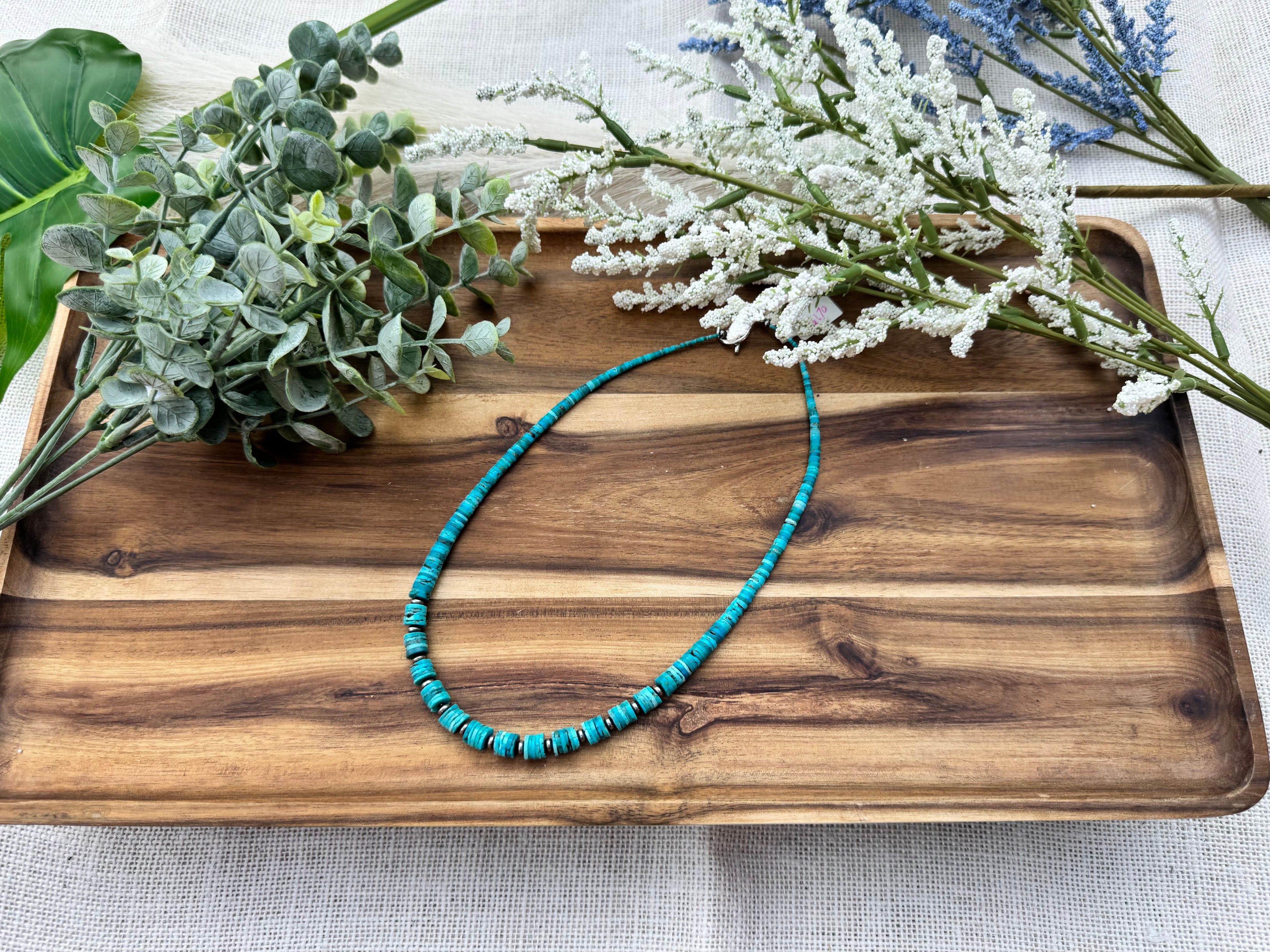 Graduated Turquoise Heishi