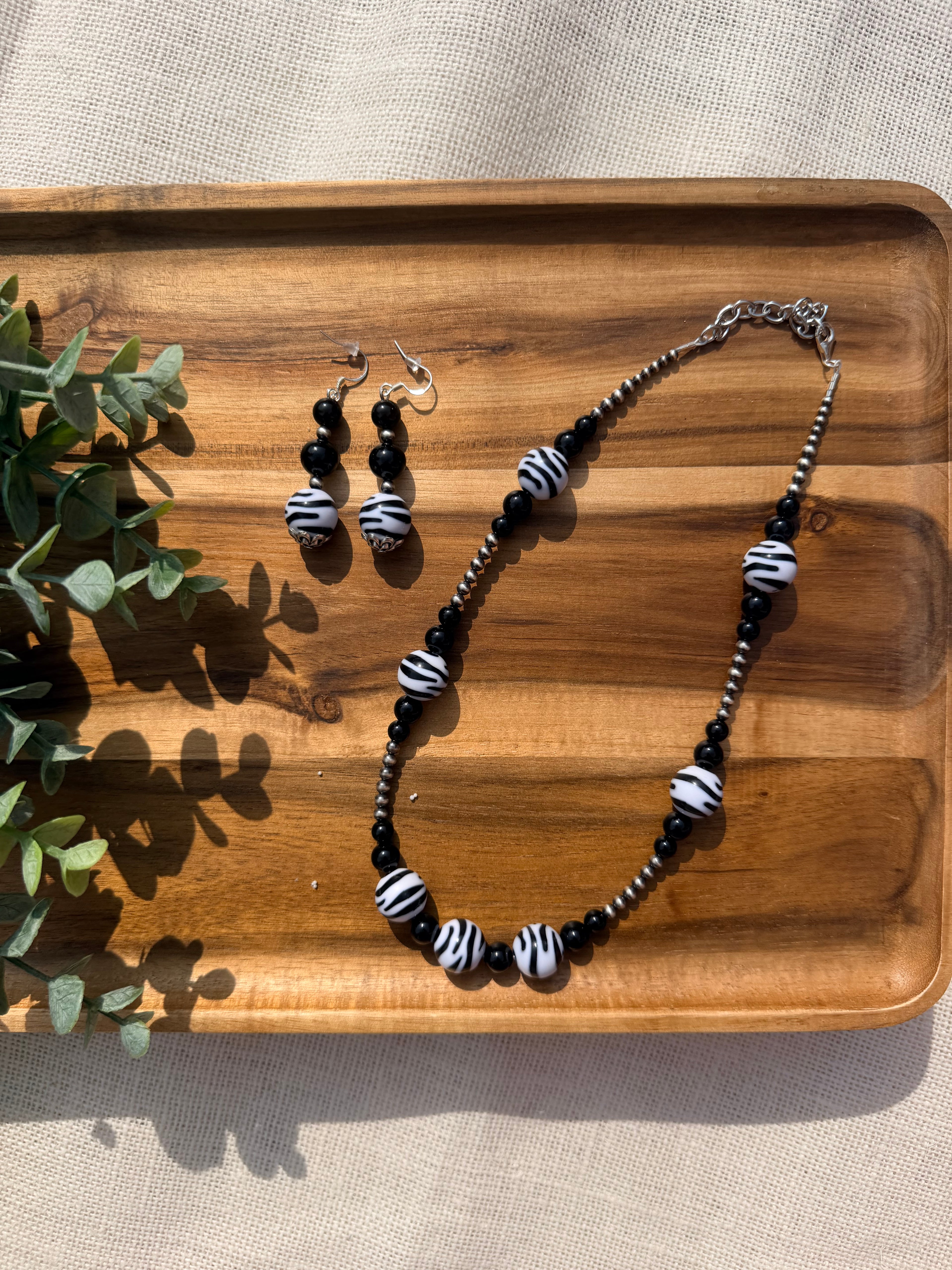 Zebra Earrings